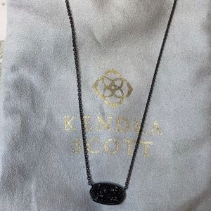 Kendra Scott black crystal necklace
